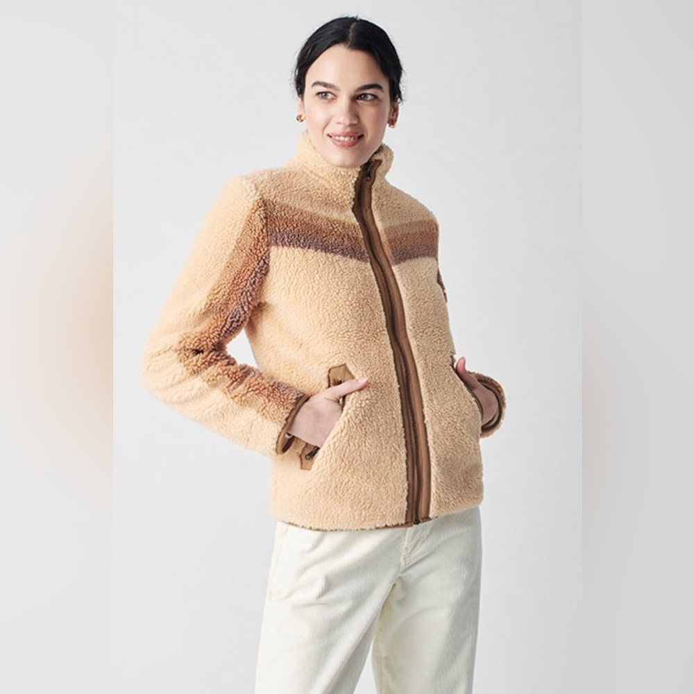 Faherty Après Dream Fleece Zip Jacket Tahoe Brown